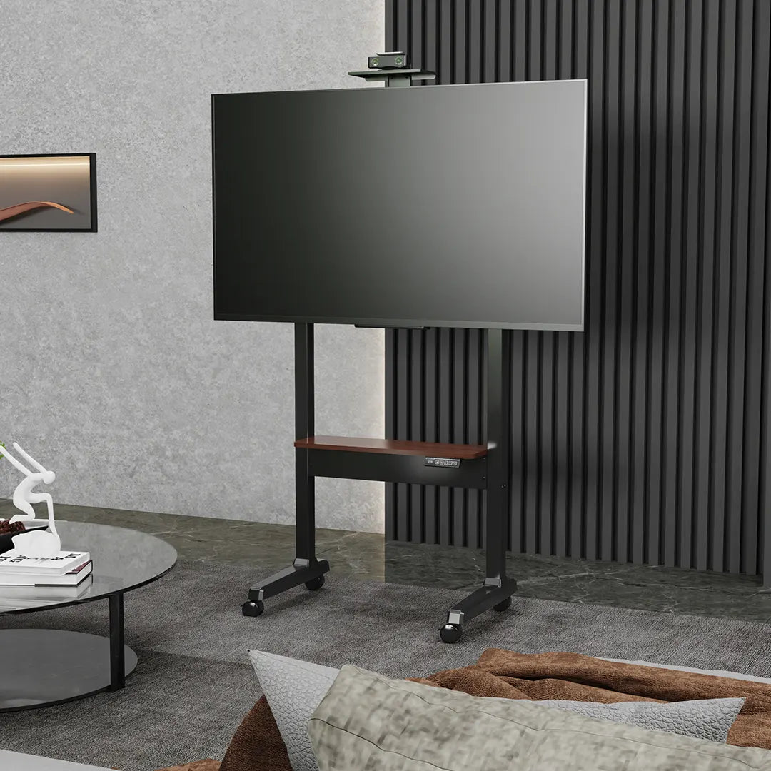 Powerology Electric TV Stand with Vertical Height Adjustment