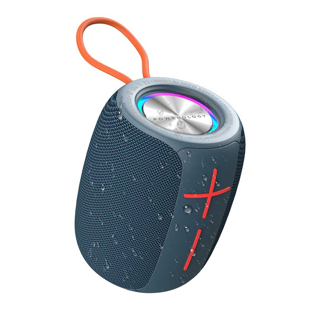 Powerology Ghost Speaker, Bluetooth 5.0, Water-Resistant, 1500mAh Battery Capacity