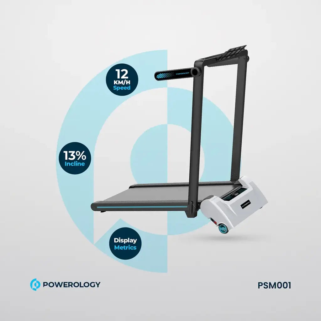 Powerology Incline Folding Treadmill - Black