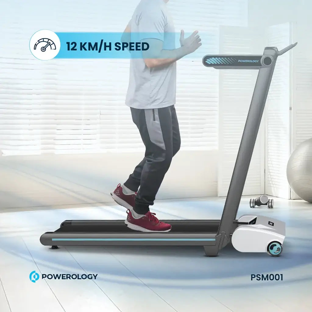 Powerology Incline Folding Treadmill - Black