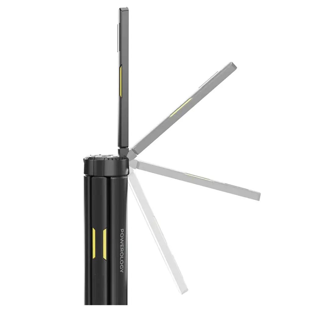 Powerology Luntra 15600mAh Foldable Camping Light - Black