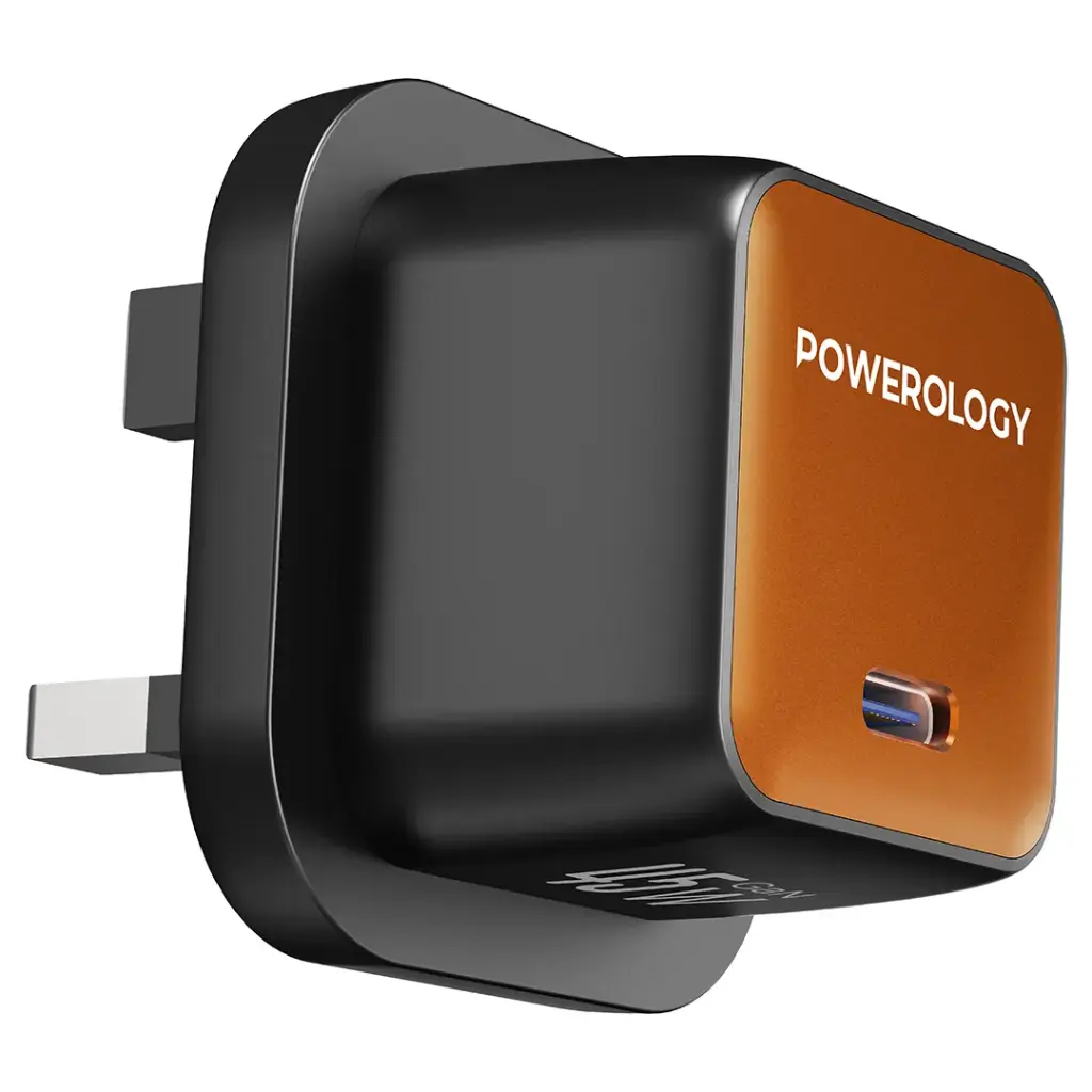 Powerology Nirvano 5-In-1 Power Travel Kit - Black/Orange