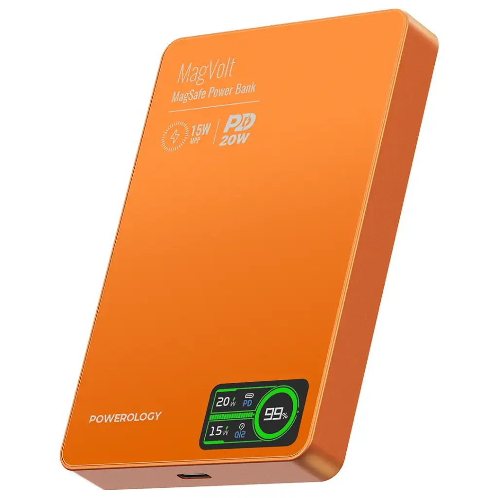 Powerology Nirvano 5-In-1 Power Travel Kit - Black/Orange