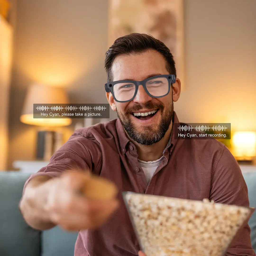 Powerology Paganspo AI Camera Smart Glasses - Gray