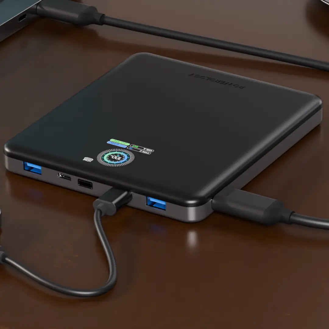 Powerology VoltStream 20000mAh Power Bank - Black