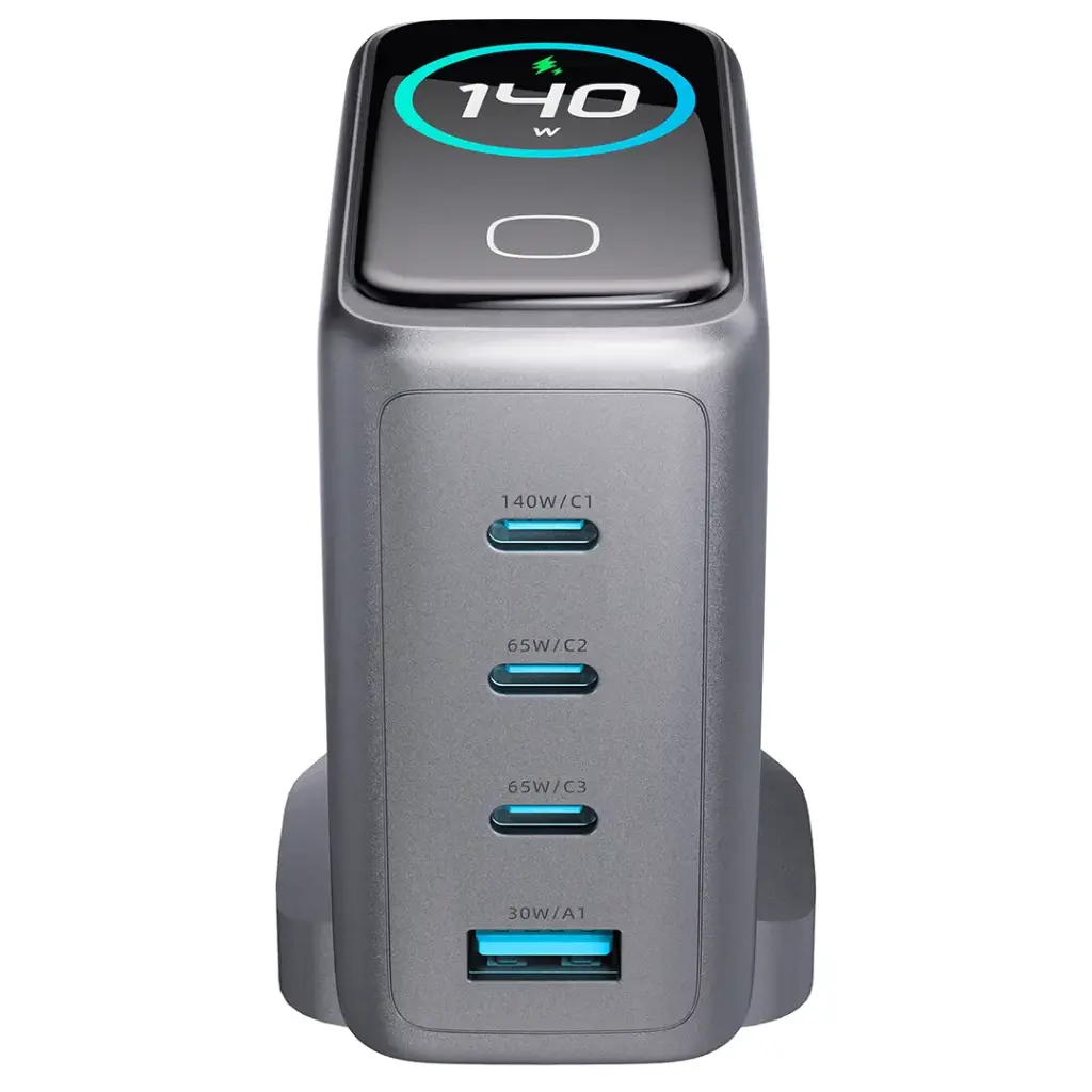 Powerology Voltflow GaN Wall Charger PD 140W - Black