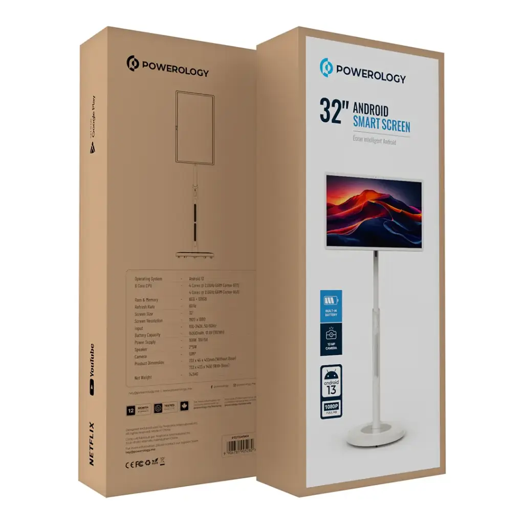 Powerology 32_ Android Smart Screen - White (1).webp