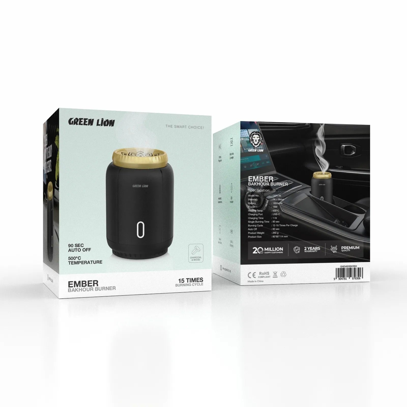 Green Lion Ember Bakhour Burner