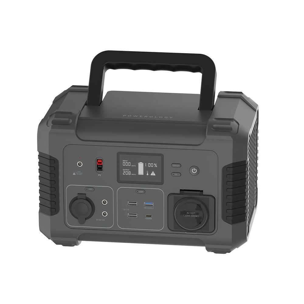 Powerology Portable Power Generator 140400mAh 500W QC 18W PD 45W - Black - Phonology