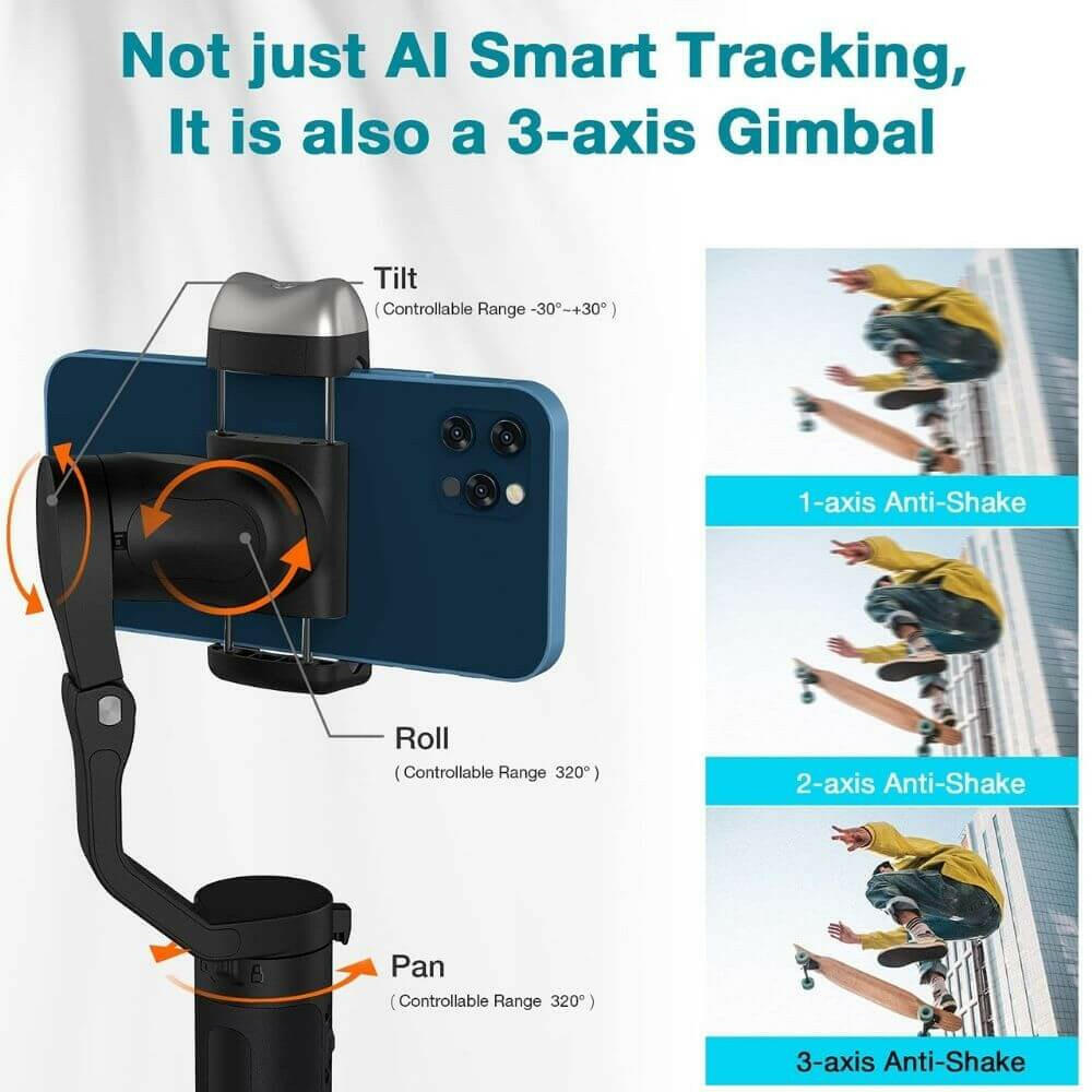 Hohem iSteady V2 AI Smartphone Gimbal Black - Phonology