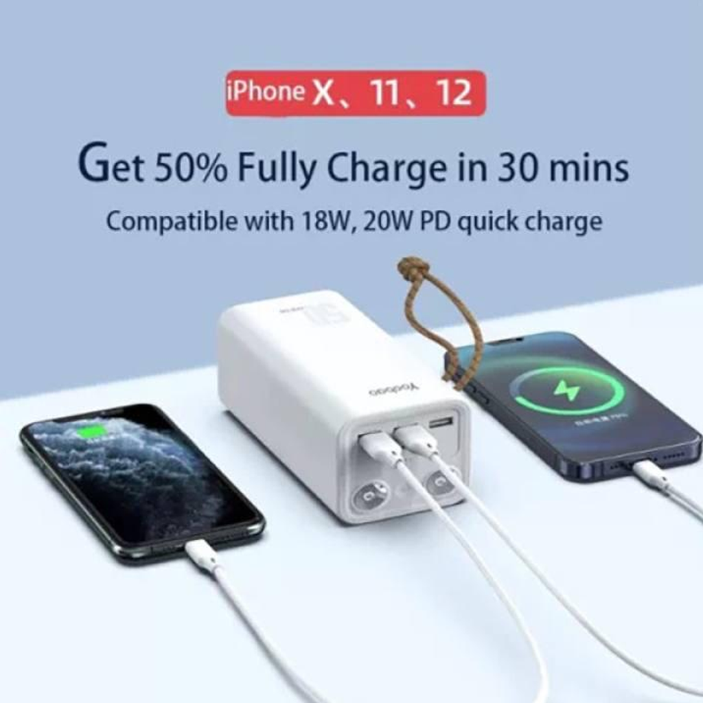 Yoobao H5/L30 50000mAh Powerbank Fast ChargeStation High Capacity yaobao Power Bank LED Flashlight - Phonology