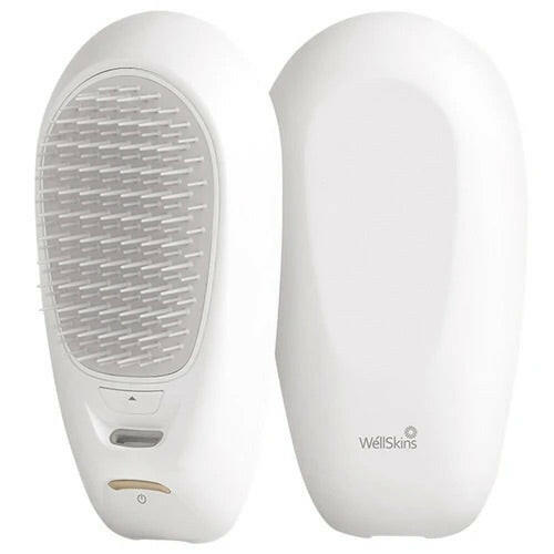 Wellskins Portable Anion Hair Care Comb With Fast Charging - White - Phonology