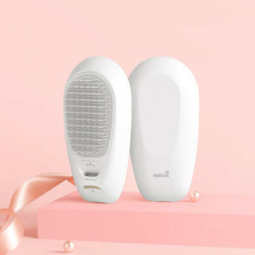 Wellskins Portable Anion Hair Care Comb With Fast Charging - White - Phonology