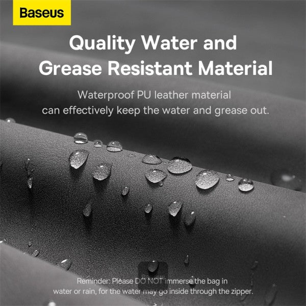 Baseus EasyJourney Series Storage Bag - Small Travel Organizer for Phone, Headphones & Accessories - Dark Gray