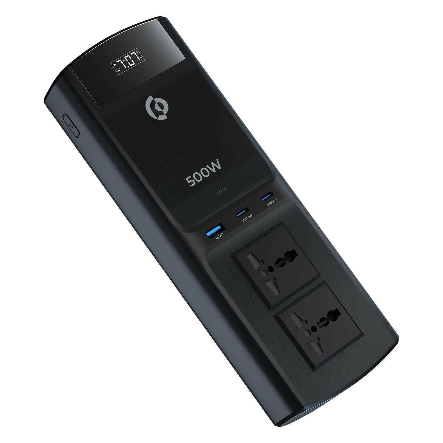 Powerology 500W Universal Multi-Port Car Inverter with Dual USB-C Output - Phonology