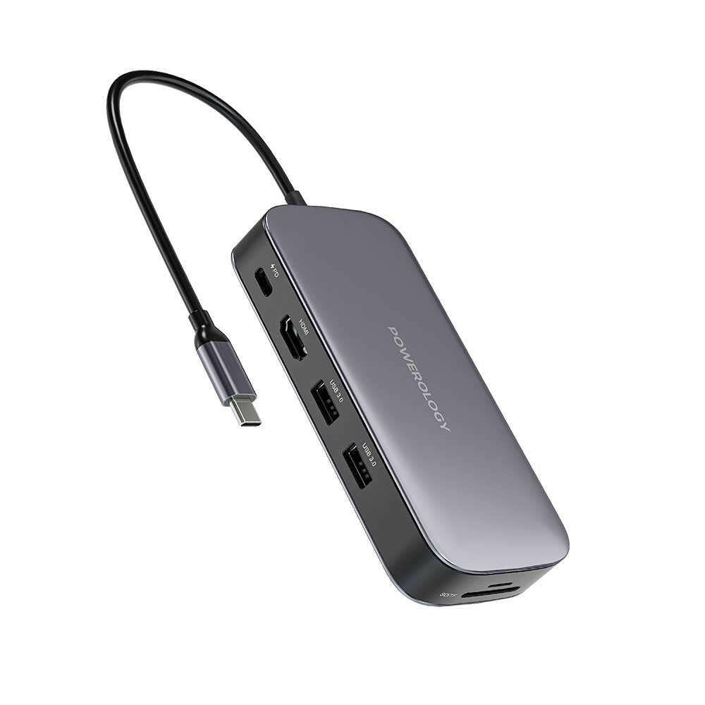 Powerology USB-C Hub & SSD Drive All-in-one Connectivity & Storage (256 & 512 GB) - Phonology