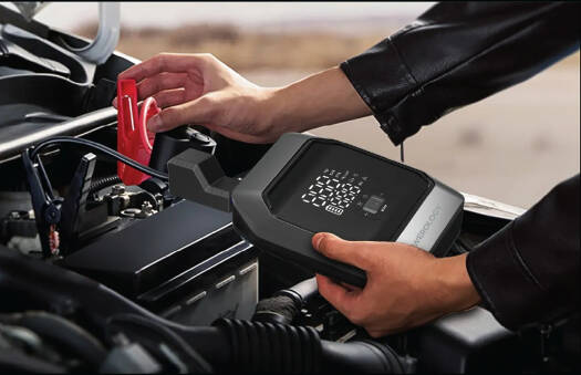 Powerology InflateBoost 4-in-1 Jump Starter & Air Compressor 10000mAh – Black