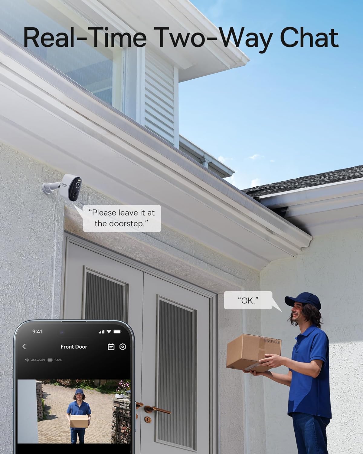 Baseus Security N1 Outdoor Camera 2K - White