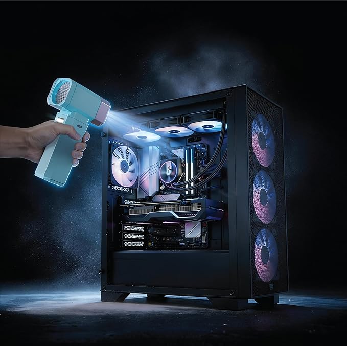 Powerology Drift Handheld Turbo Fan – Blue