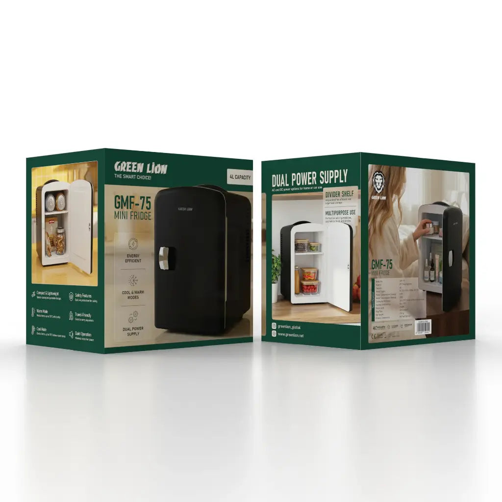 Green Lion GMF-75 Mini Fridge - Black