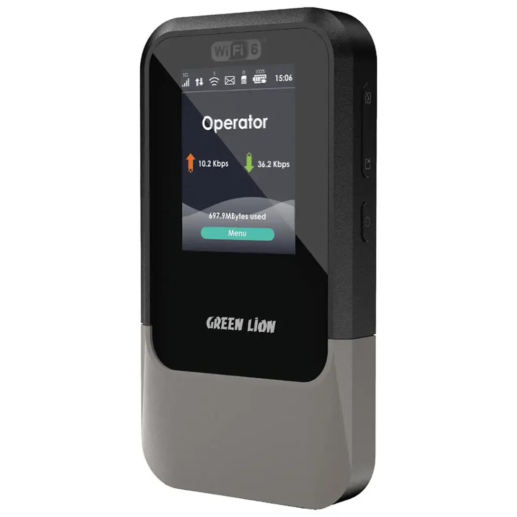 Green Lion Connect 5G Portable MiFi Router - Black