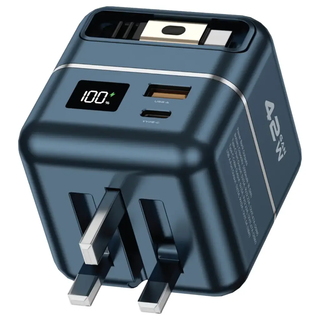 Green Lion GaN Premium Series Charger 42W with 5000mAh Power Bank