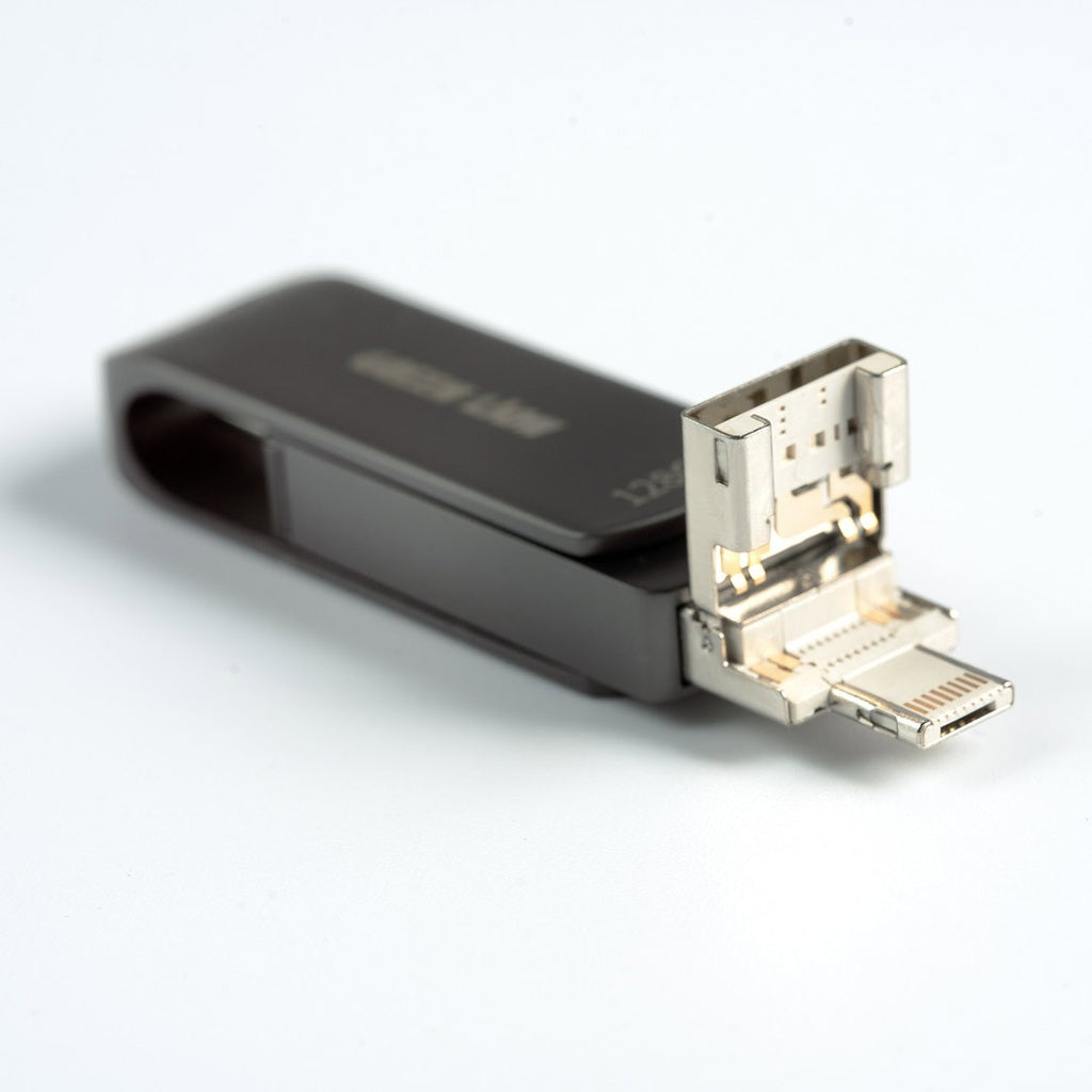 Green Lion 4 in 1 Pro Flash Drive 256GB - Black