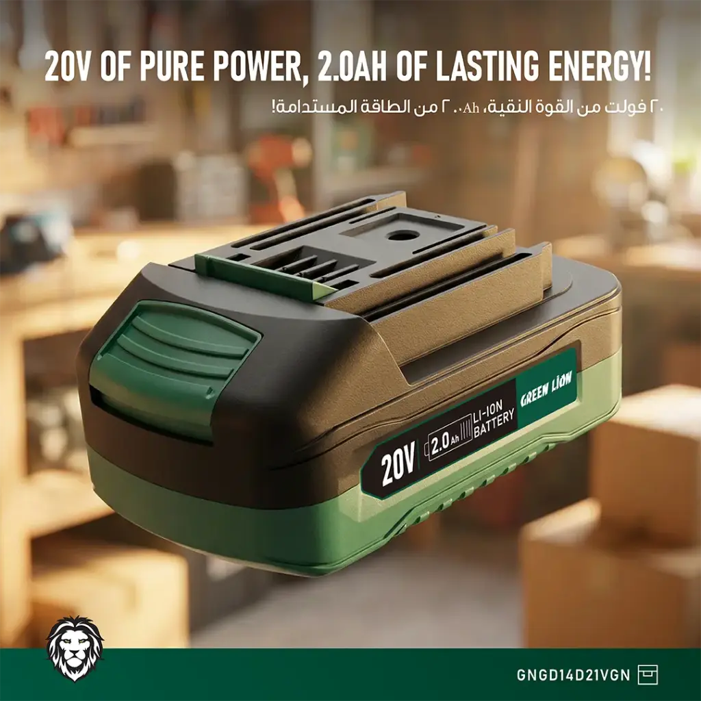 Green Lion GD-14 Power Pro Cordless Hammer Drill - Green