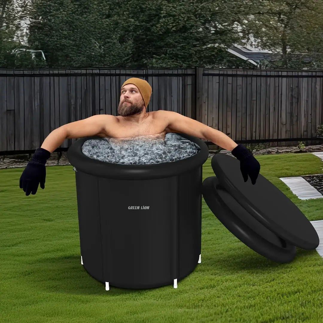 Green Lion Ice Bath Tub - Black