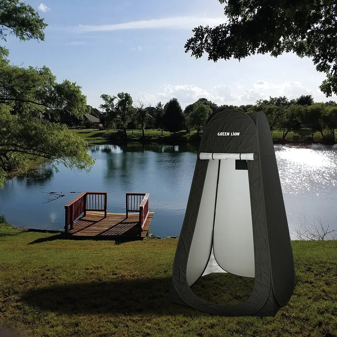 Green Lion Instant Pop-Up Privacy Tent - Black