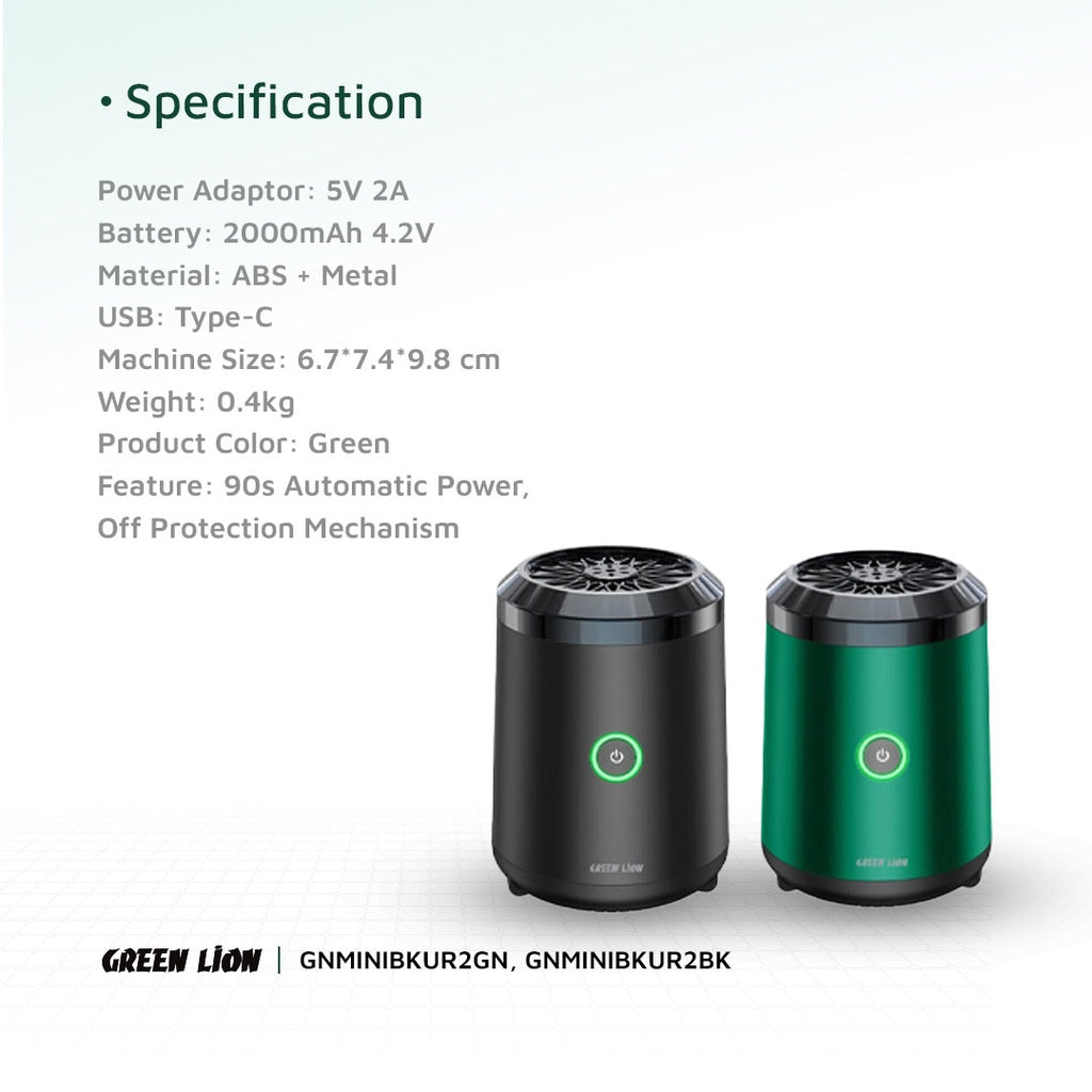 Green Lion Mini Bakhour Lite Incense Burner