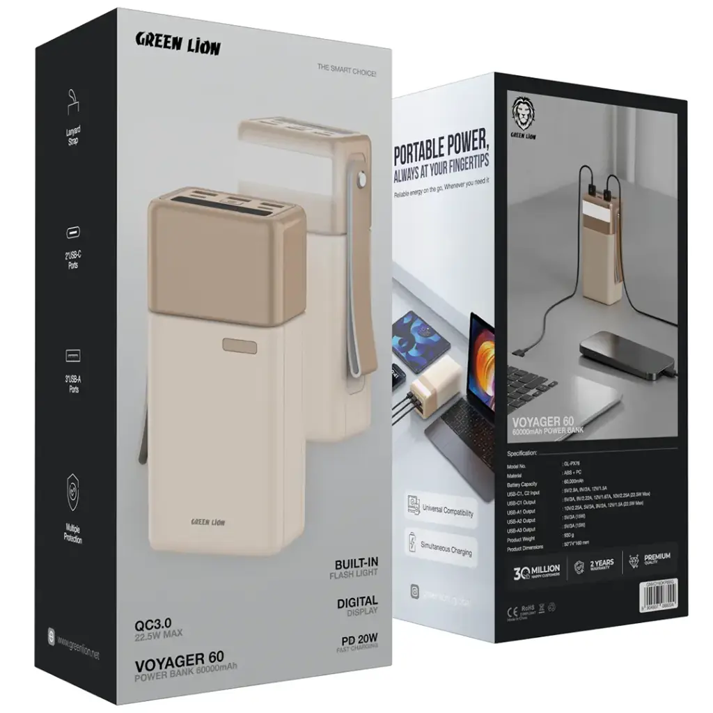 Green Lion Voyager 60 Power Bank 60000mAh