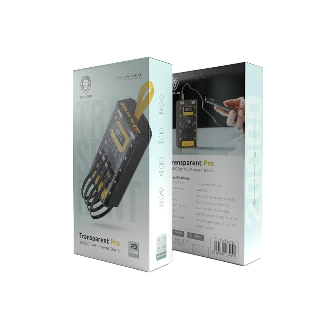 Green Lion Transparent Pro 20000mAh Power Bank - Black.jpg