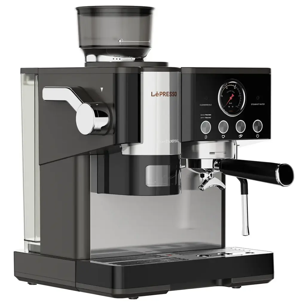 Lepresso Semi-Automatic Coffee Machine - Black