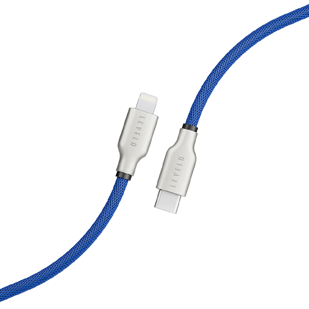 Levelo Braided USB-C to Lightning Cable 1.1m