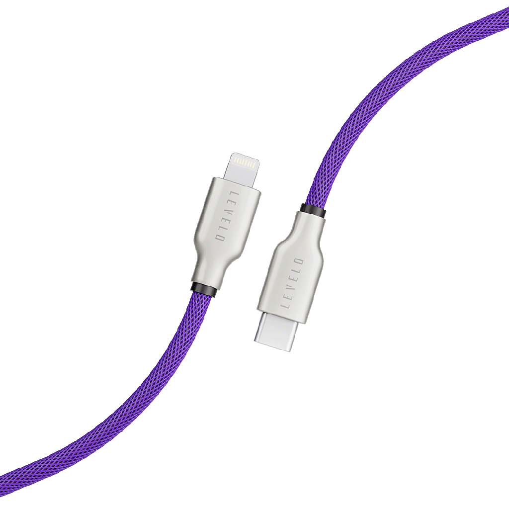 Levelo Braided USB-C to Lightning Cable 1.1m