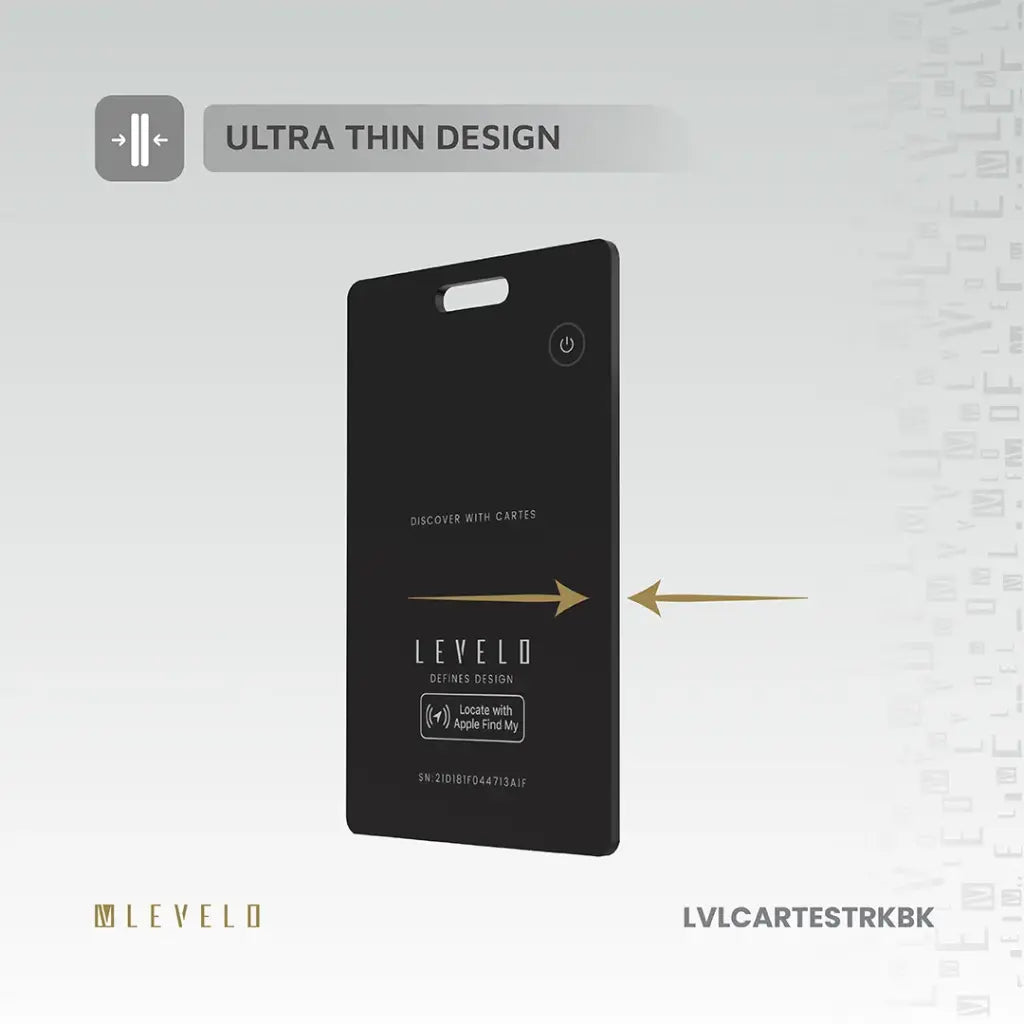 Levelo Cartes FindMy Card Tracker - Black