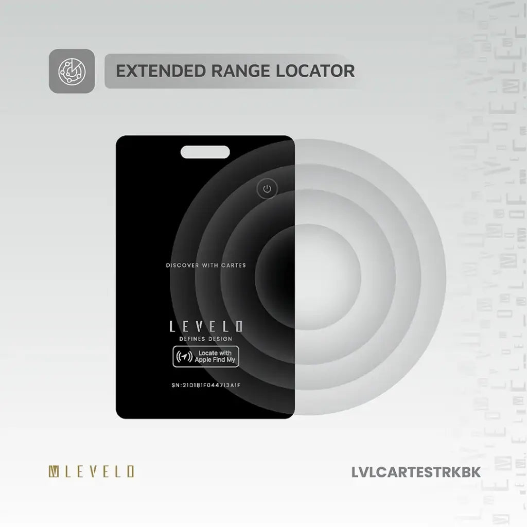 Levelo Cartes FindMy Card Tracker - Black