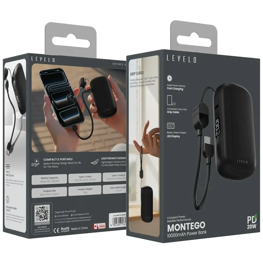 Levelo Montego 10000mAh Power Bank