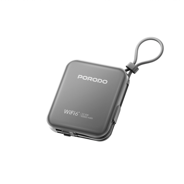Porodo 4G LTE | WiFi 6 Pocket Router - Black - Electronics > Networking ...