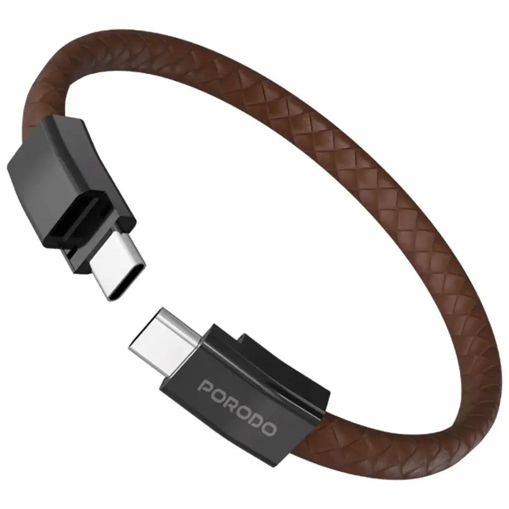 Porodo USB-C to USB-C Wristband Cable Magnetic Steel Clasp