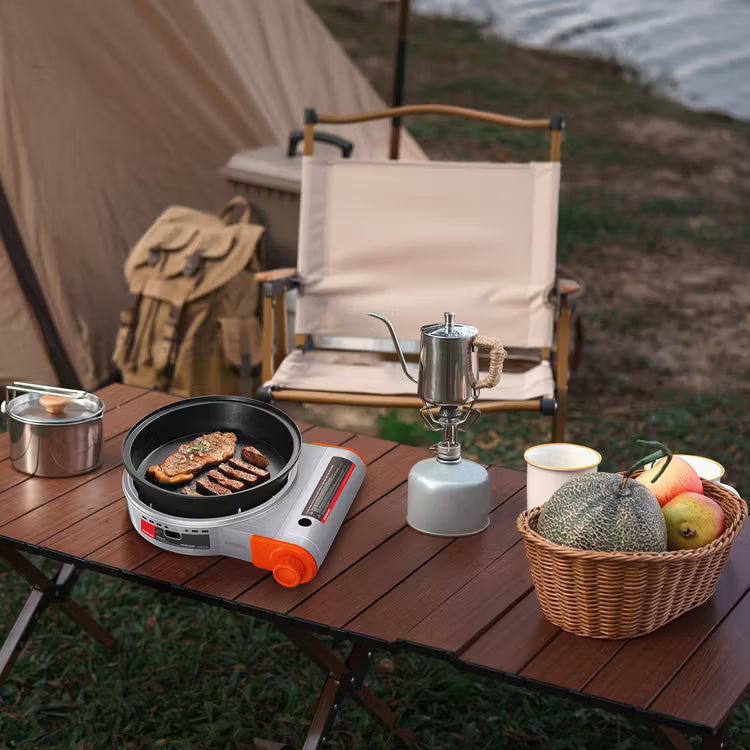 Porodo Single Burner Tabletop Gas Stove - Gray