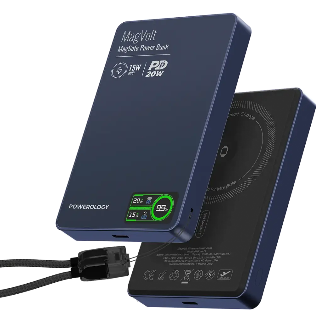 Powerology MagVolt 10000mAh Magnetic Power Bank