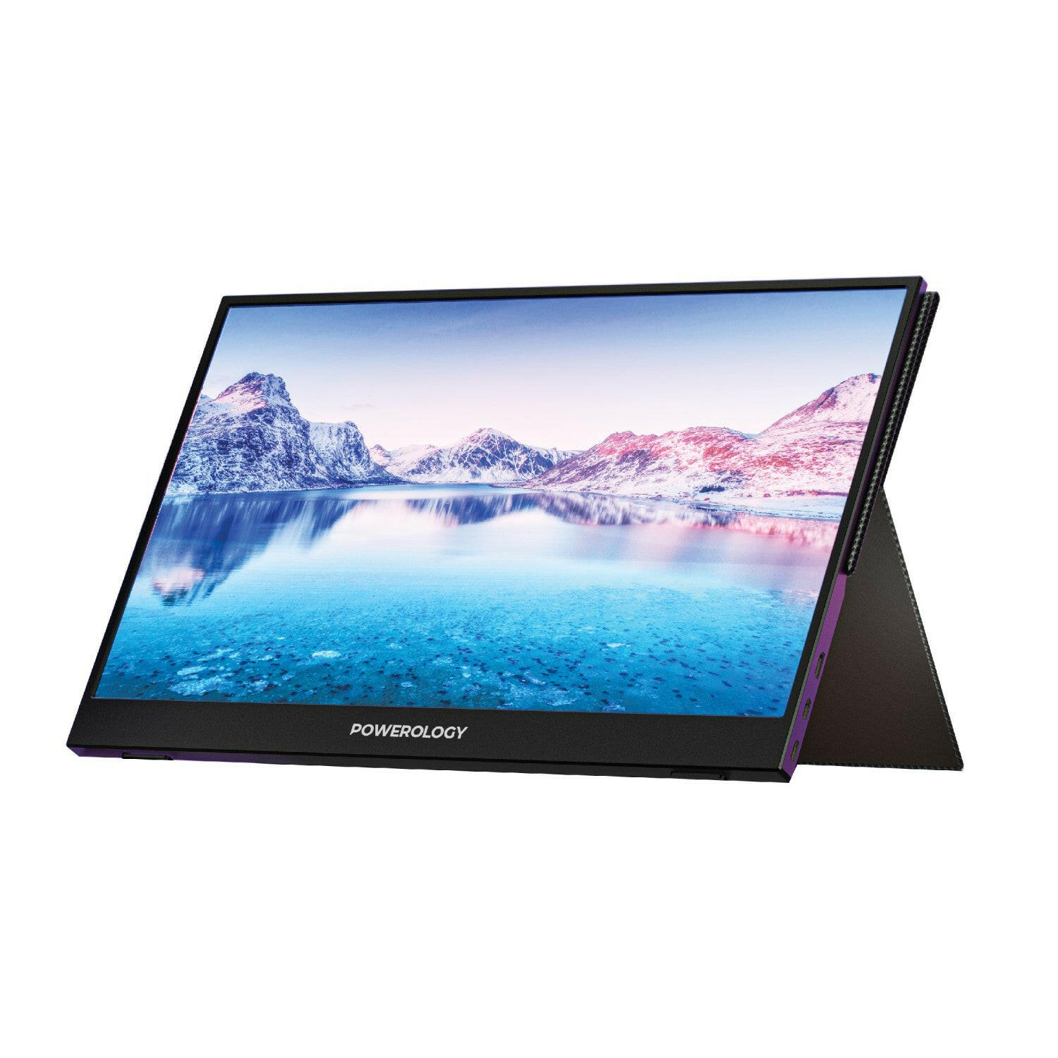 Powerology 15.6-inch Ultra-Slim Full HD Portable Monitor, Black - Phonology