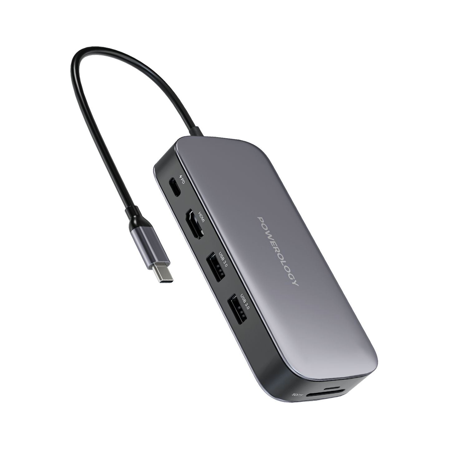 Powerology USB-C Hub & SSD Drive All-in-one Connectivity & Storage (256 & 512 GB) - Phonology