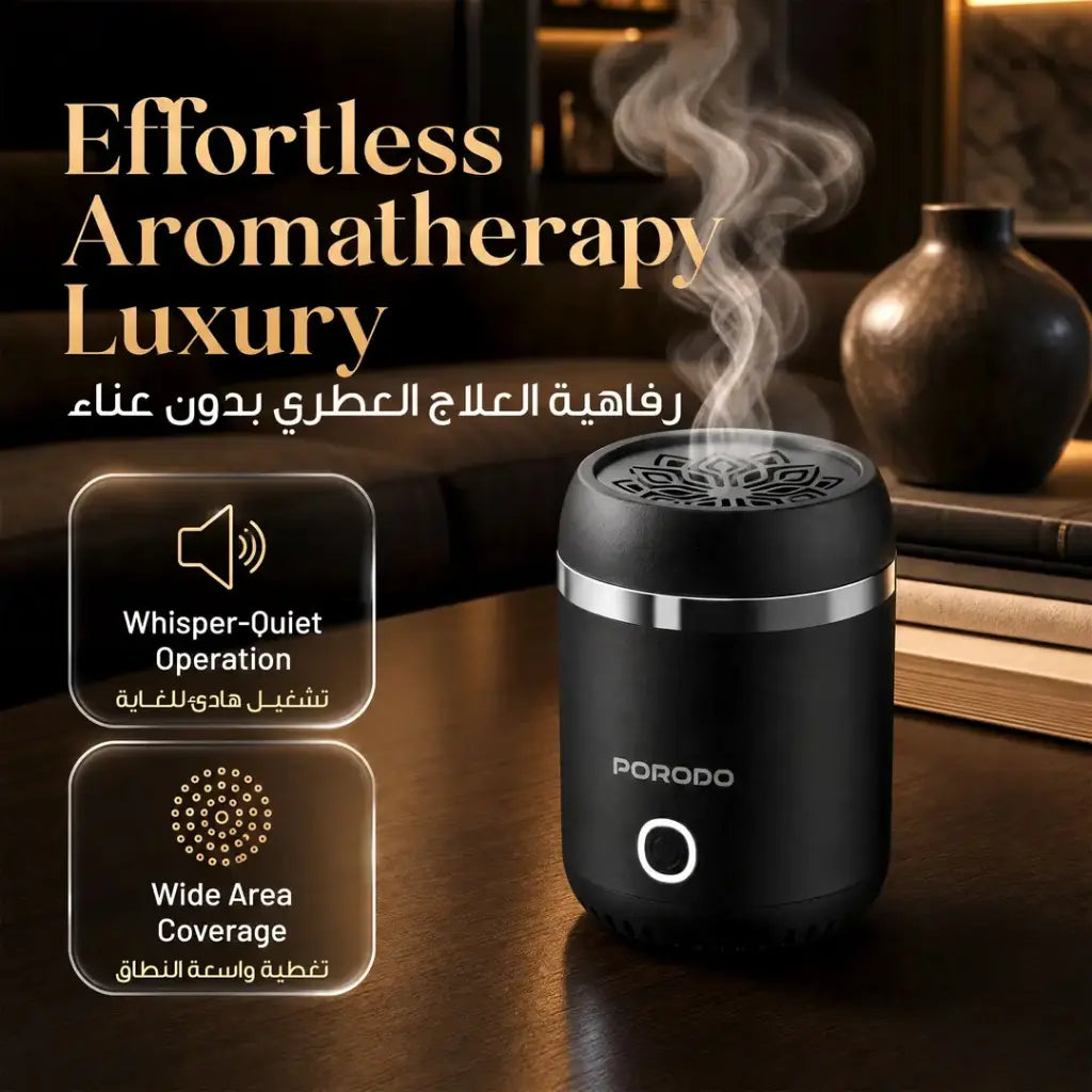 Porodo Lifestyle Dreams Mini Incense Burner - Black