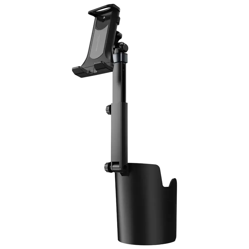 Porodo Blue Cradle Car Cup Phone Holder with Adjustable Arm - Black