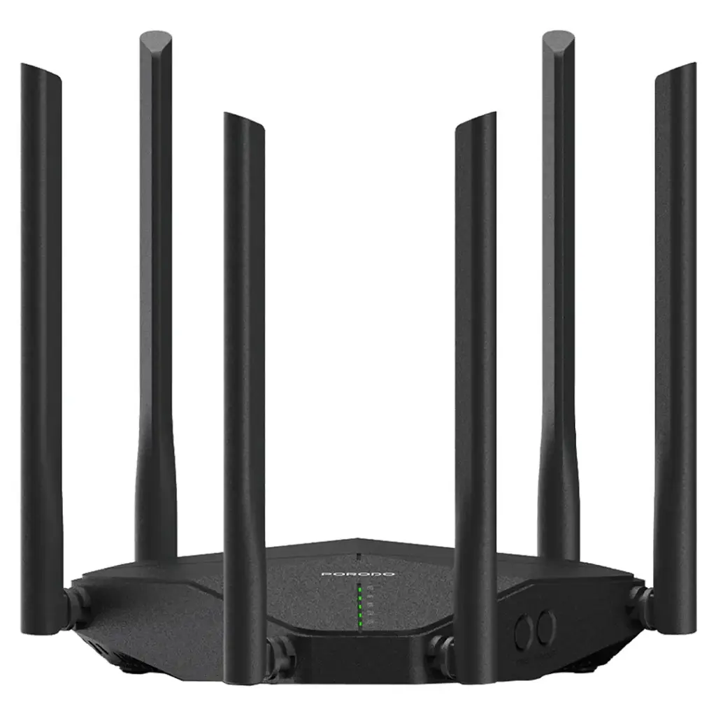 Porodo Dual Band Portable Wi-Fi Router - Black