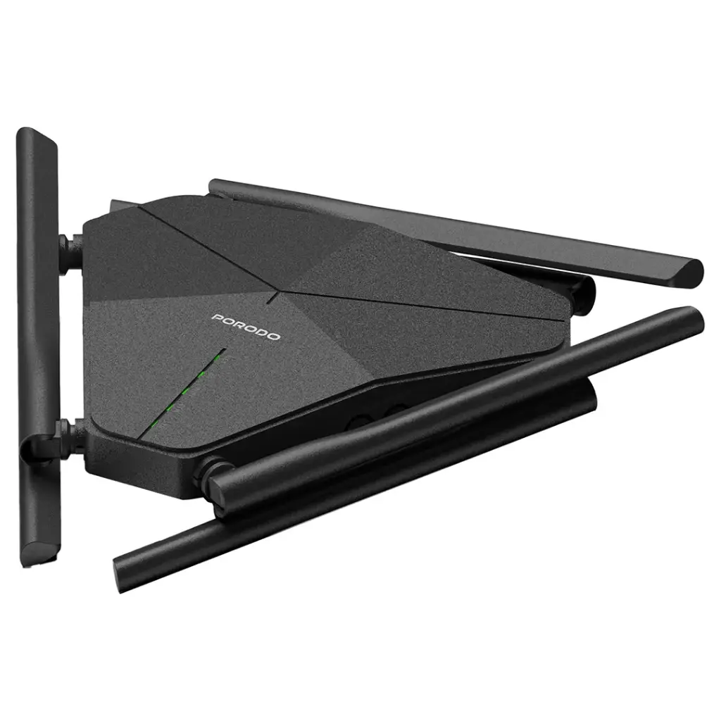 Porodo Dual Band Portable Wi-Fi Router - Black