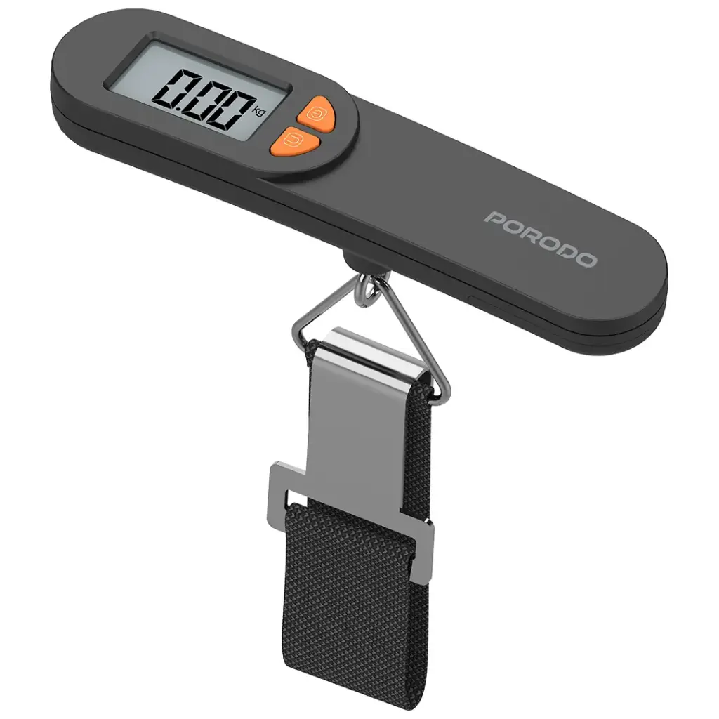 Porodo Lifestyle Accuscale High-Precision Luggage Scale - Black